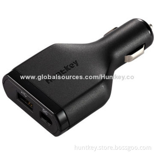 Car Charger, Removable DC Wire, USB and Notebook Ports, 11-16V DC Input Voltage, 90W Power